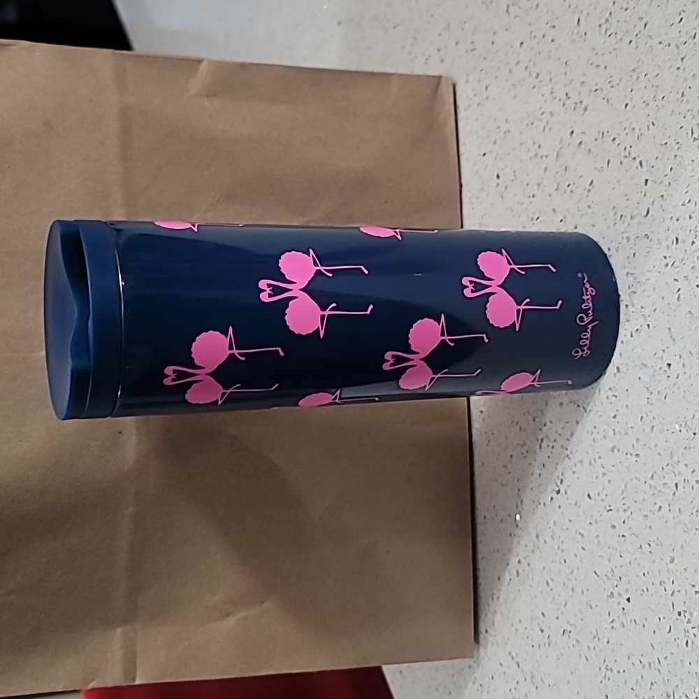 Lilly Pulitzer Stainless Steel Travel Mug Cup NWT